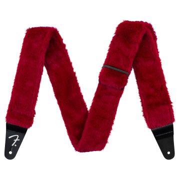 Fender Poodle Plush red strap