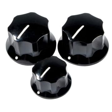 Manopole Basso Fender Pure Vintage '60s Jazz Bass Knobs black 3pz