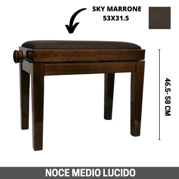 Panca alzabile CGM Noce Medio Lucido Ska y Marrone 78/N-31/N