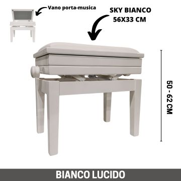 CGM 125 BIANCO LUCIDO PORTA MUSICA