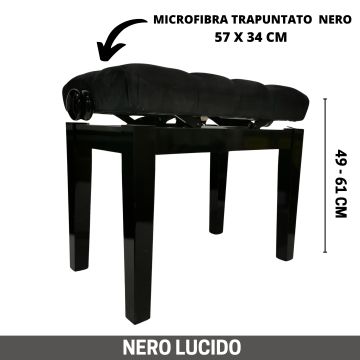 CGM 125 NERO LUCIDA TRAPUNTATA