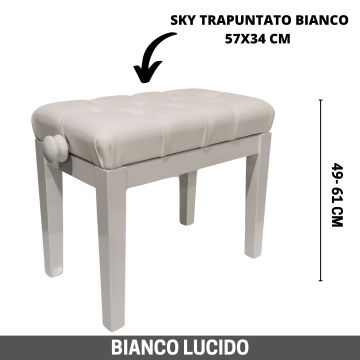 CGM 125 BIANCO LUCIDO TRAPUNTATA