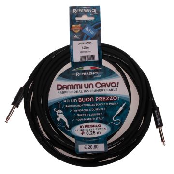 Cavo Jack/Jack 5,25 mt Reference Dammi un cavo! black