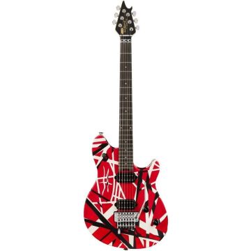 Chitarra Elettrica EVH Wolfgang Special Striped ebony fingerboard red black and white