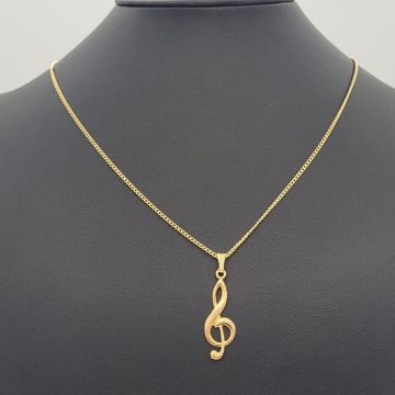 Collana Musik Boutique con pendente chiave di violino oro