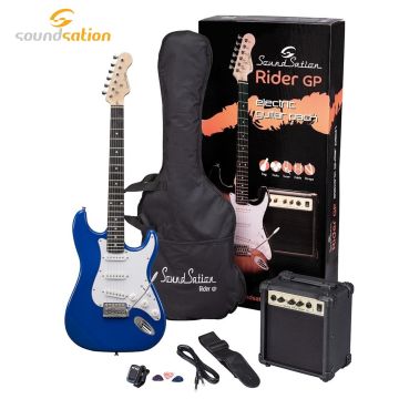 Kit Chitarra Elettrica Soundsation RIDER GP TB con amplificatore e accessori tropical blue