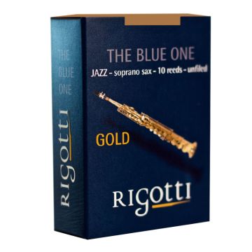 Ance Sax Soprano Rigotti Gold Jazz n.2.5 Medium 10pz