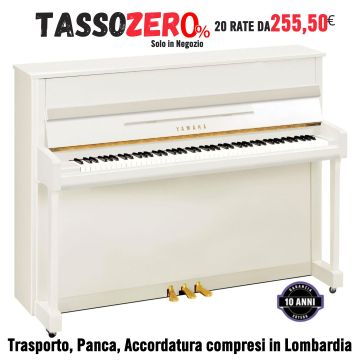 Yamaha B2 Pianoforte Verticale bianco lucido