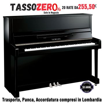 Yamaha B3 Pianoforte Verticale nero lucido