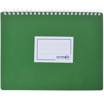 Libretto banda Scomegna 15 buste 21,5x16cm verde 206gr