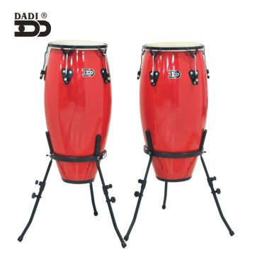 Congas 10"+11" Dadi in fibra red con supporti