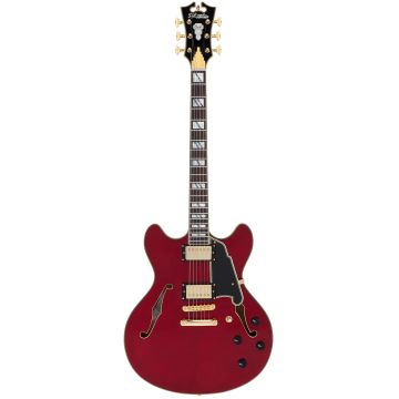 D'Angelico Excel DC trans cherry