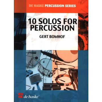 10 Solos for Percussion Gert Bomhof Book - percussion