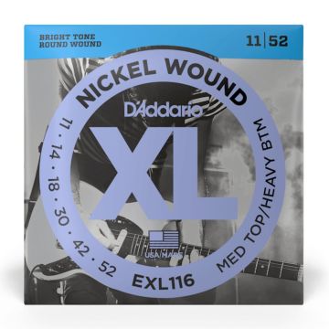 Corde elettrica D`Addario EXL116 nickel wound medium 11-52