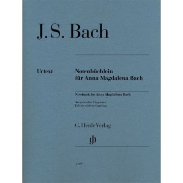 Notebook for Anna Magdalena Bach Autore Johann Sebastian Bach Book Pianoforte