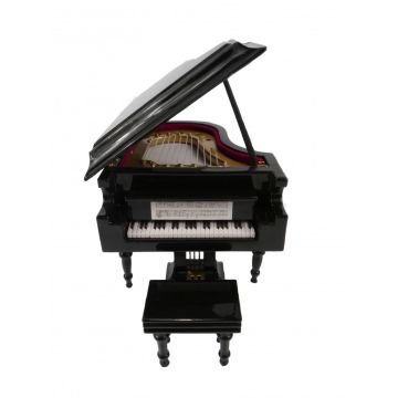 Miniatura  pianoforte a coda e seduta con custodia 10X8 cm Agifty