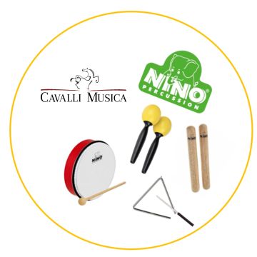 Kit Percussioni per Bambini CavalliMusica