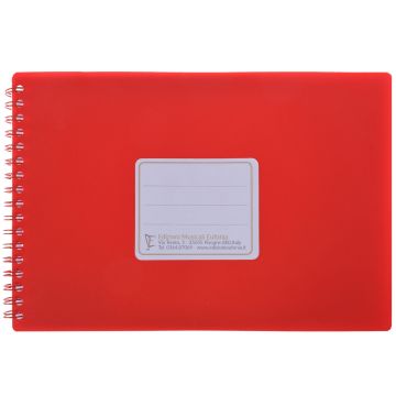 Libretto banda Eufonia 15 buste 22,5x15cm rosso 96 gr