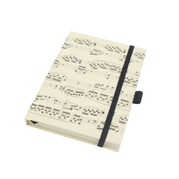 Notebook agifty  sheet music creme A6 192 pagine