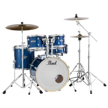 "Batteria Pearl Export Fusion 20"" 5pz Hw+Cymb high voltage blu"