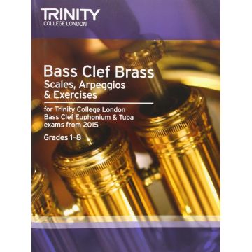 Bass Clef Scales, Arpeggios & Exercises Grades 1-8