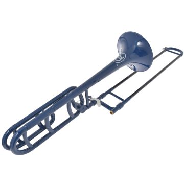 Trombone Tenore con ritorta plastica ZO con bocchino e borsa Blu