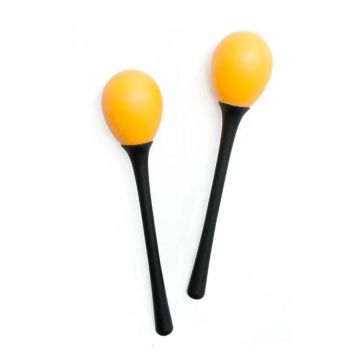 Maracas Dadi con manico coppia yellow 