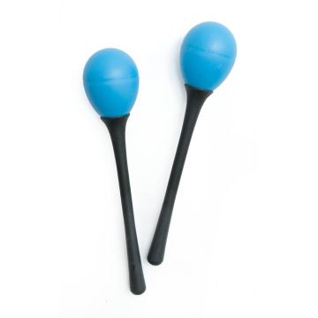 Maracas Dadi con manico coppia blu