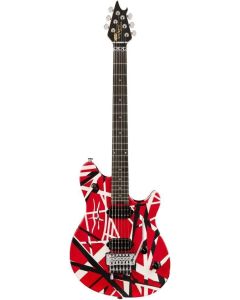 Chitarra Elettrica EVH Wolfgang Special Striped ebony fingerboard red black and white