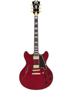 D'Angelico Excel DC trans cherry